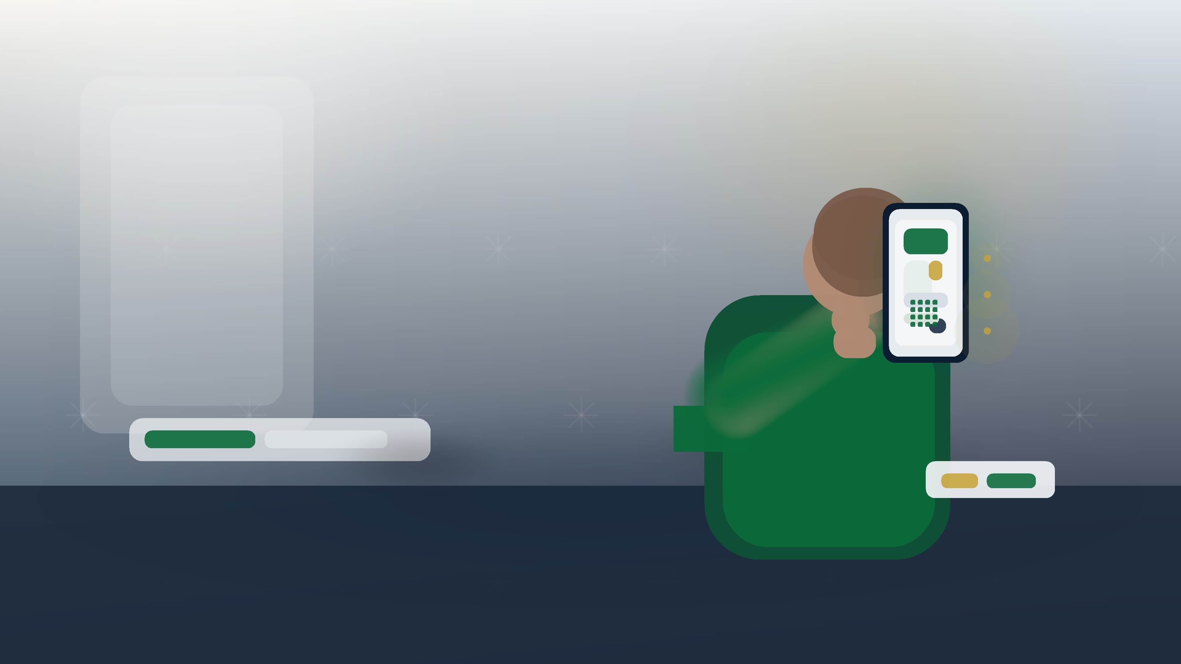 Citoyen marocain utilisant une identité numérique sécurisée sur smartphone dans un environnement institutionnel moderne.